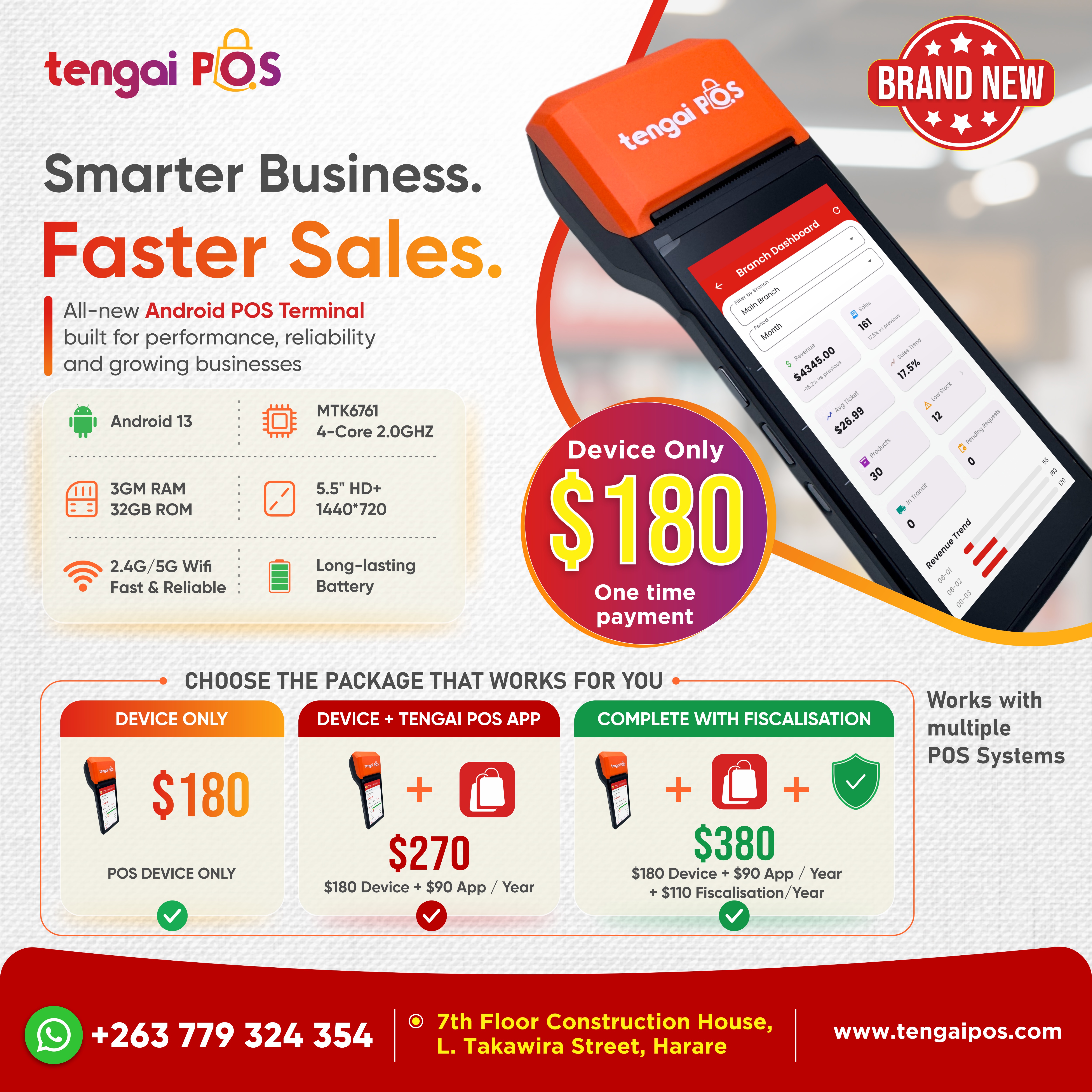 Tengai POS Android POS terminal packages poster